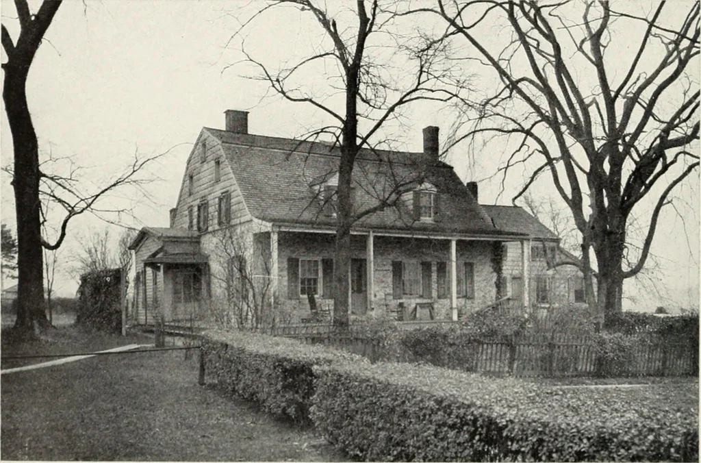 An illustration from The Dutch colonial house; its origin, design, modern plan and construction; illustrated with photographs of old examples and American adaptations of the style, 1913, leaf 27