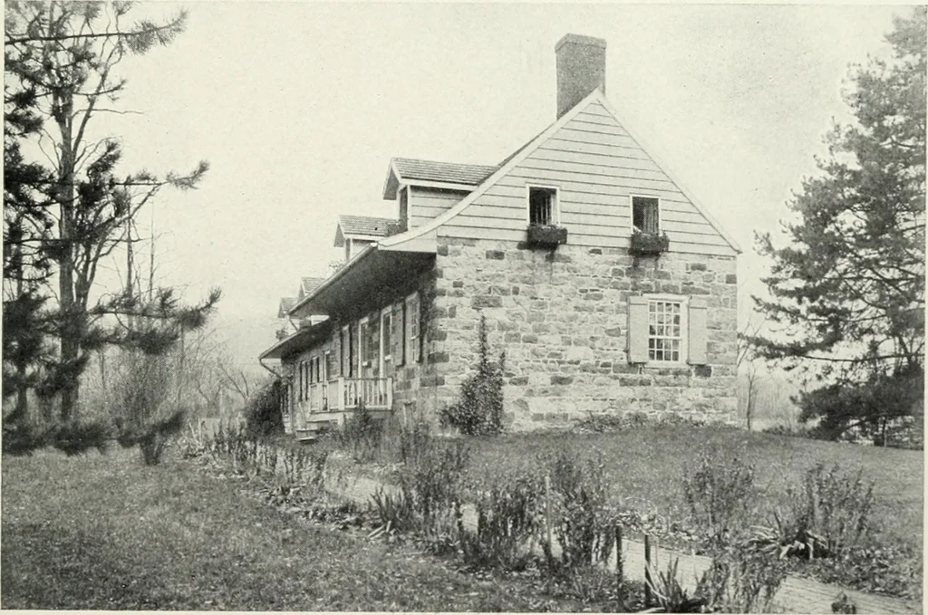 An illustration from The Dutch colonial house; its origin, design, modern plan and construction; illustrated with photographs of old examples and American adaptations of the style, 1913, leaf 32
