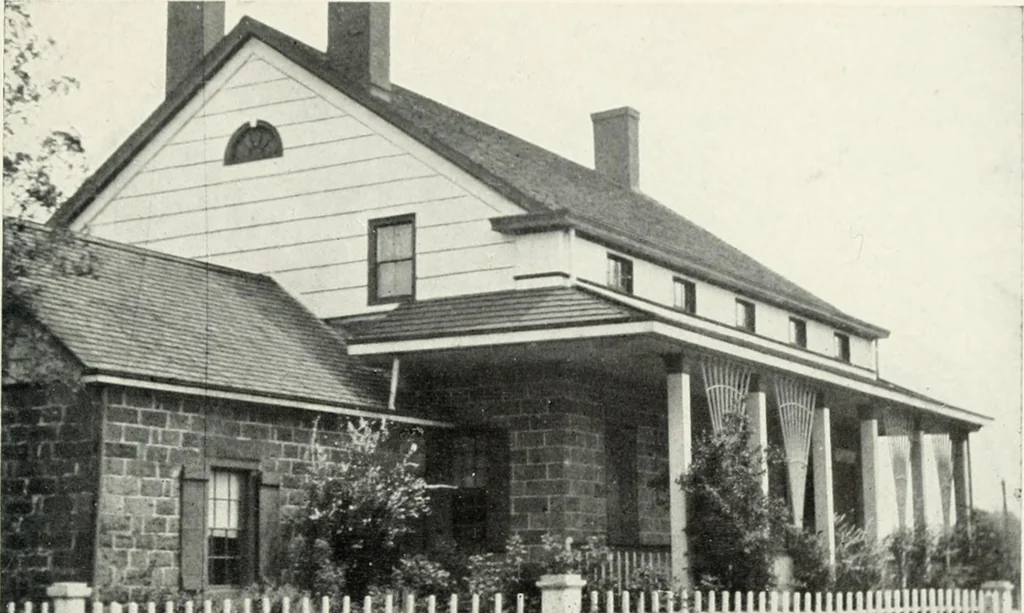 An illustration from The Dutch colonial house; its origin, design, modern plan and construction; illustrated with photographs of old examples and American adaptations of the style, 1913, leaf 38