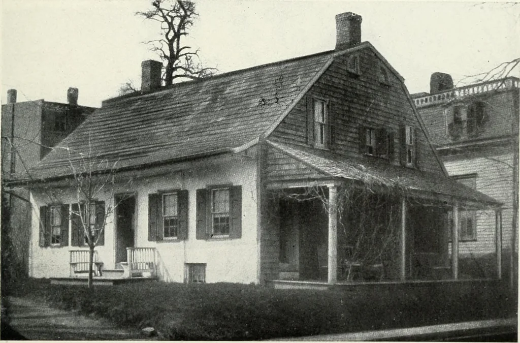 An illustration from The Dutch colonial house; its origin, design, modern plan and construction; illustrated with photographs of old examples and American adaptations of the style, 1913, leaf 44