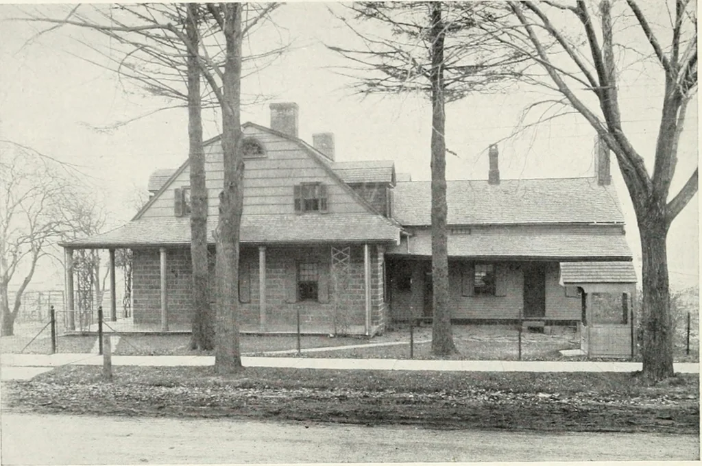 An illustration from The Dutch colonial house; its origin, design, modern plan and construction; illustrated with photographs of old examples and American adaptations of the style, 1913, leaf 49