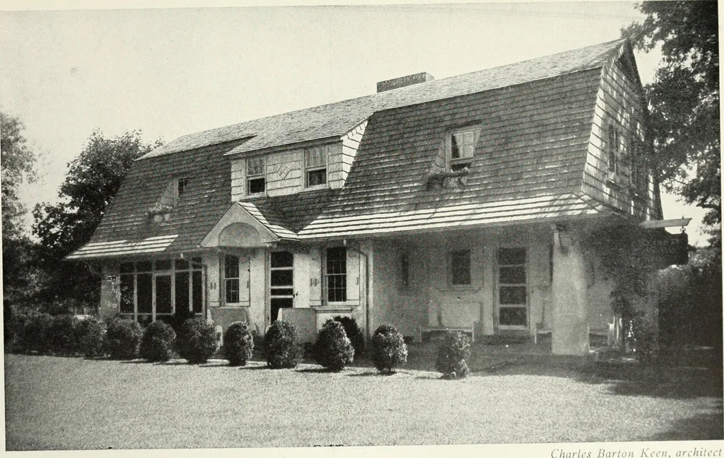 An illustration from The Dutch colonial house; its origin, design, modern plan and construction; illustrated with photographs of old examples and American adaptations of the style, 1913, leaf 52