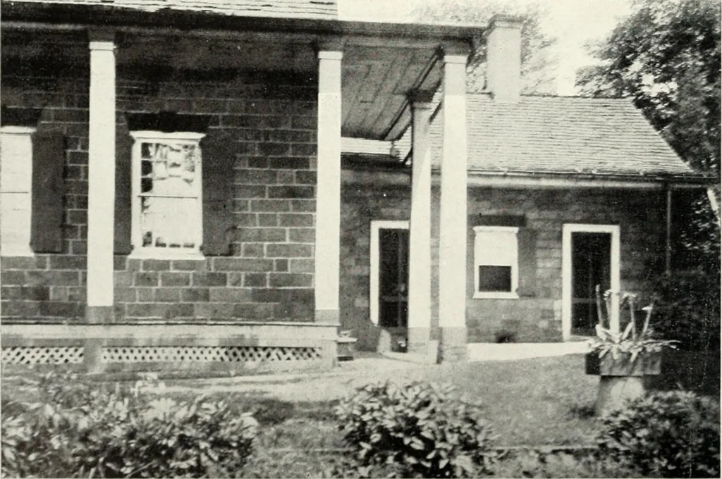 An illustration from The Dutch colonial house; its origin, design, modern plan and construction; illustrated with photographs of old examples and American adaptations of the style, 1913, leaf 59