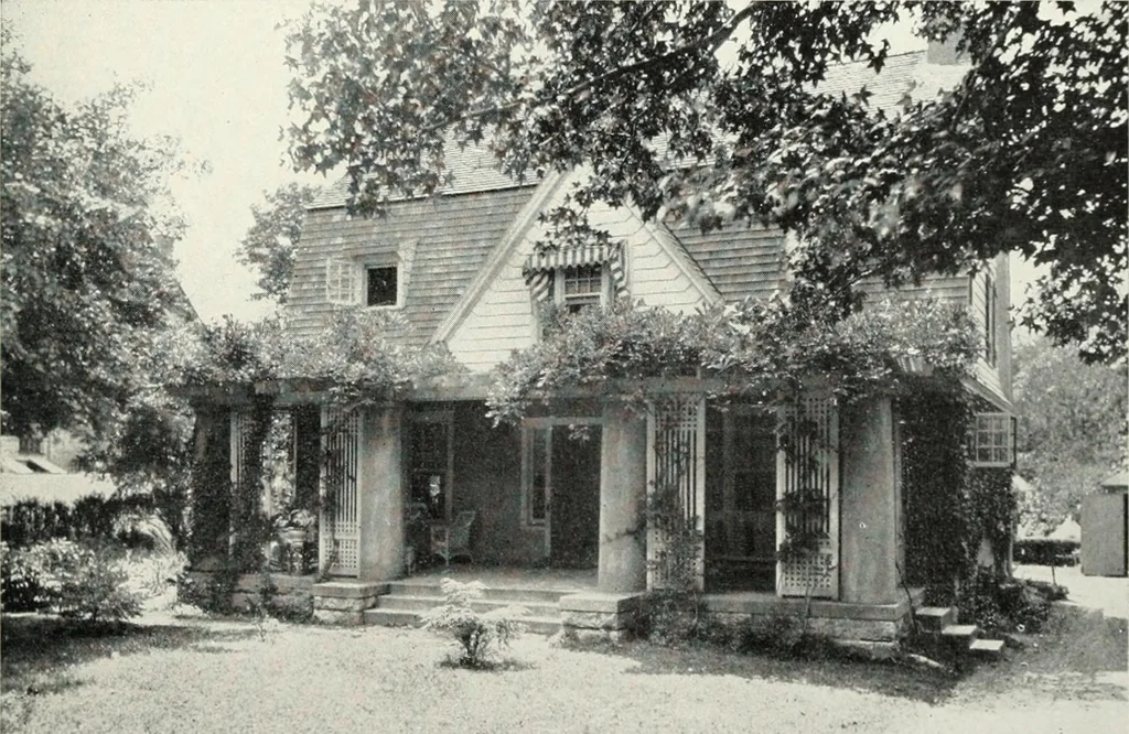 An illustration from The Dutch colonial house; its origin, design, modern plan and construction; illustrated with photographs of old examples and American adaptations of the style, 1913, leaf 64