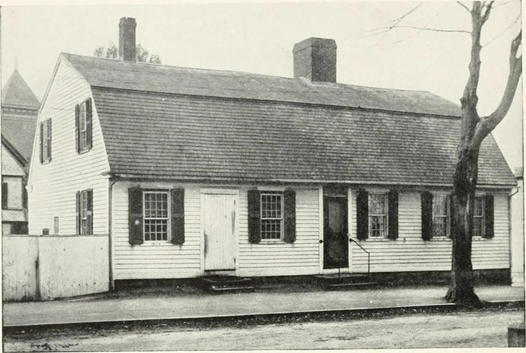 An illustration from The Dutch colonial house; its origin, design, modern plan and construction; illustrated with photographs of old examples and American adaptations of the style, 1913, leaf 69