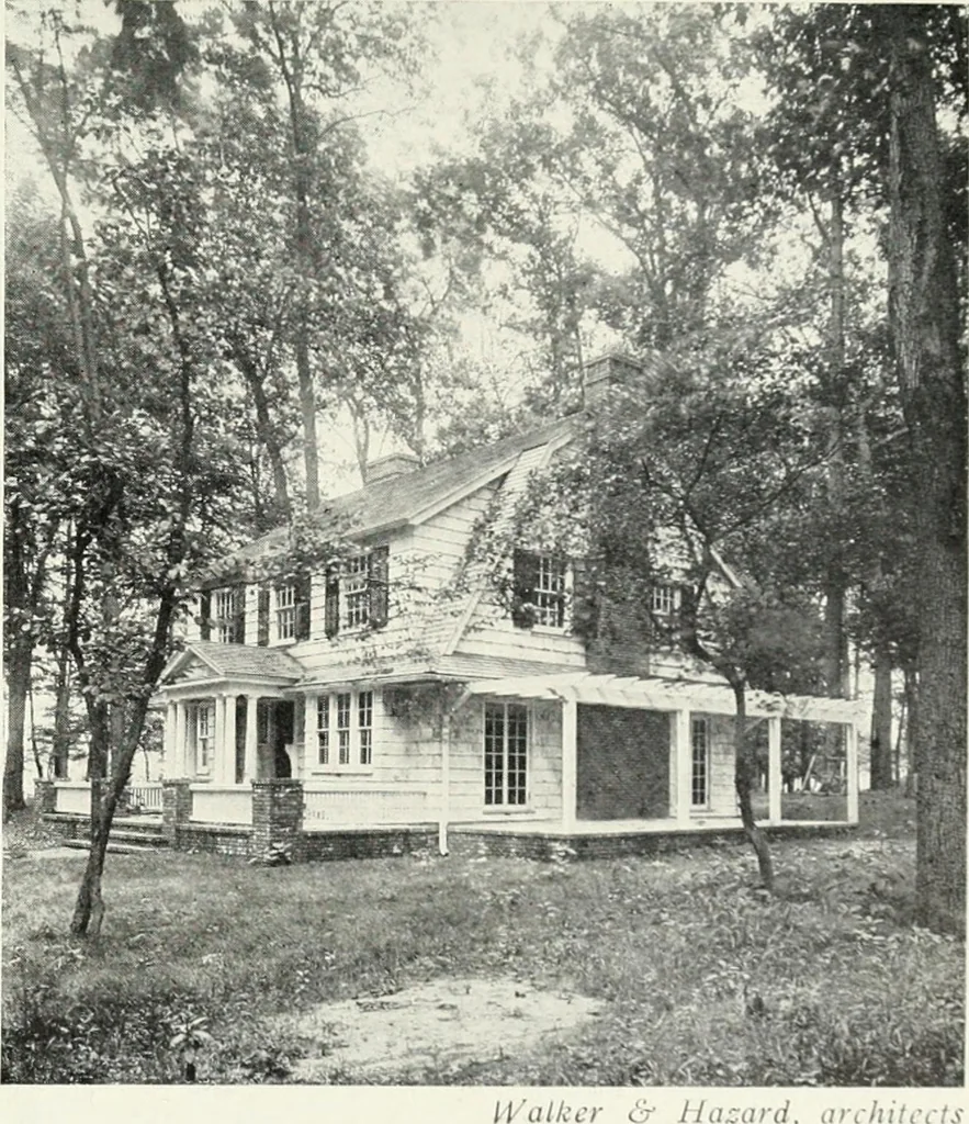 An illustration from The Dutch colonial house; its origin, design, modern plan and construction; illustrated with photographs of old examples and American adaptations of the style, 1913, leaf 74