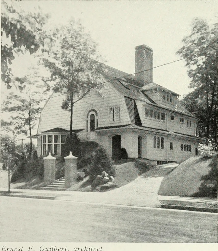 An illustration from The Dutch colonial house; its origin, design, modern plan and construction; illustrated with photographs of old examples and American adaptations of the style, 1913, leaf 74