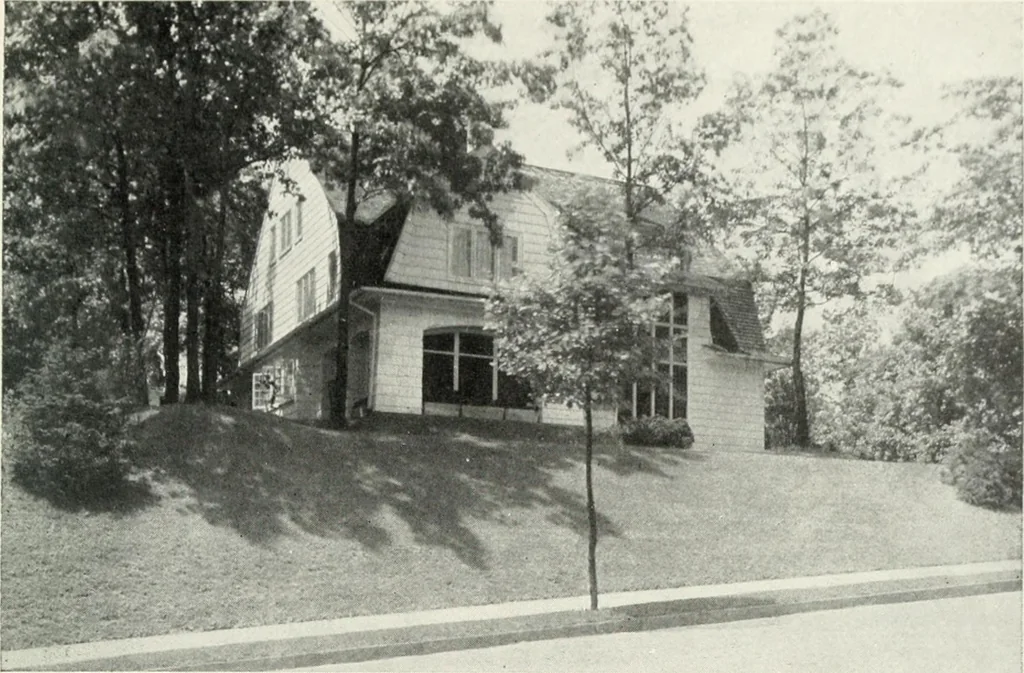 An illustration from The Dutch colonial house; its origin, design, modern plan and construction; illustrated with photographs of old examples and American adaptations of the style, 1913, leaf 80