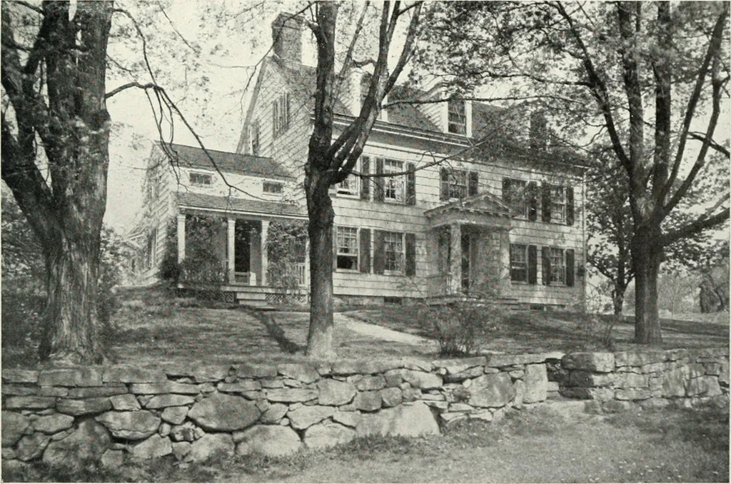 An illustration from The Dutch colonial house; its origin, design, modern plan and construction; illustrated with photographs of old examples and American adaptations of the style, 1913, leaf 80