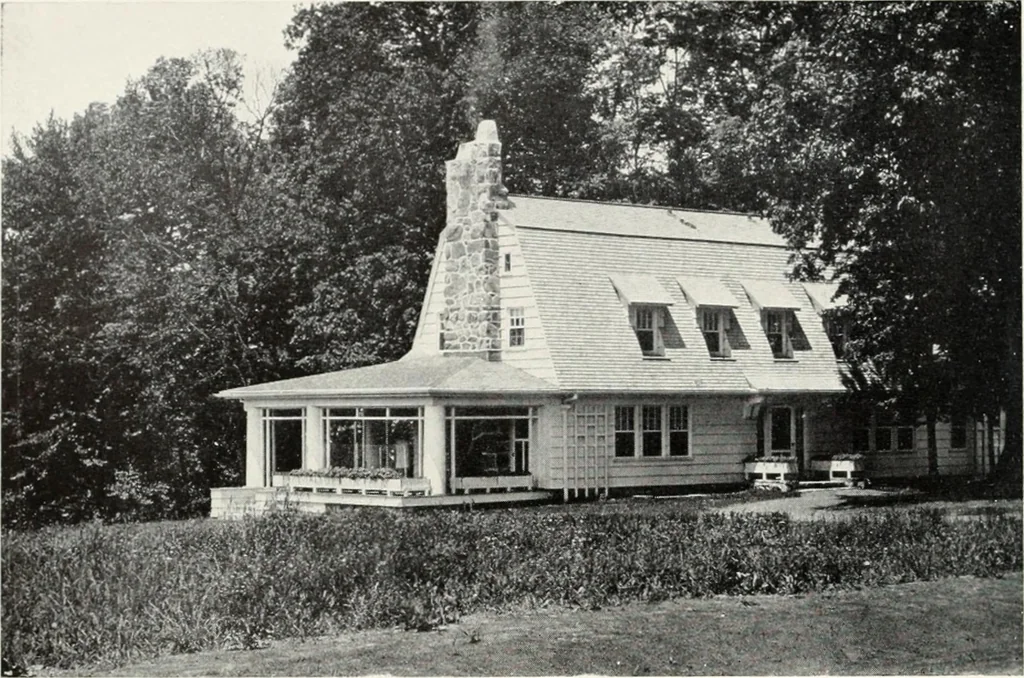 An illustration from The Dutch colonial house; its origin, design, modern plan and construction; illustrated with photographs of old examples and American adaptations of the style, 1913, leaf 81