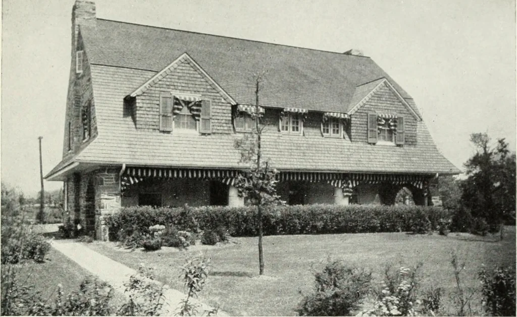 An illustration from The Dutch colonial house; its origin, design, modern plan and construction; illustrated with photographs of old examples and American adaptations of the style, 1913, leaf 88