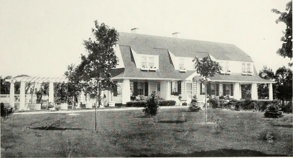 An illustration from The Dutch colonial house; its origin, design, modern plan and construction; illustrated with photographs of old examples and American adaptations of the style, 1913, leaf 89