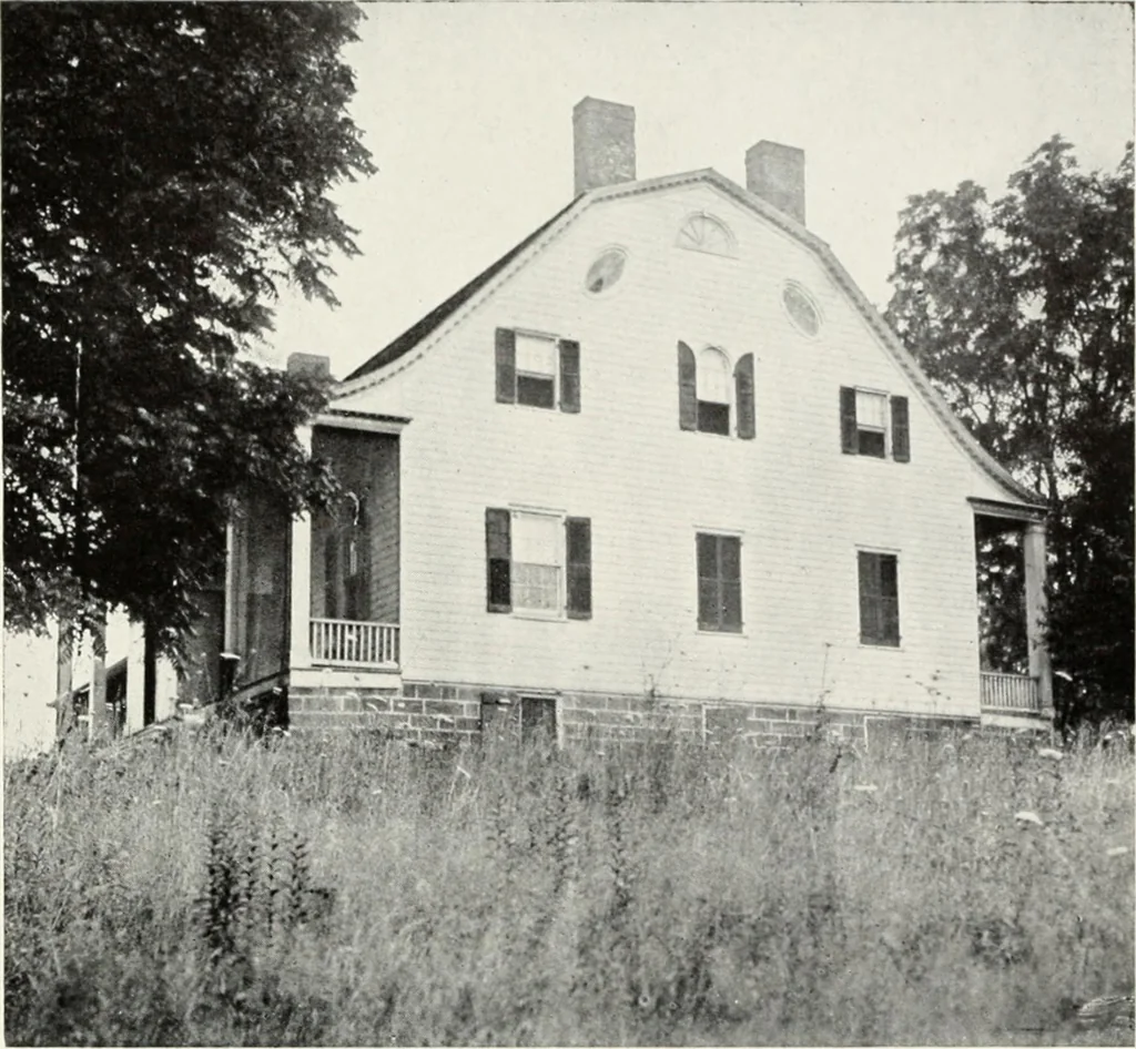 An illustration from The Dutch colonial house; its origin, design, modern plan and construction; illustrated with photographs of old examples and American adaptations of the style, 1913, leaf 95