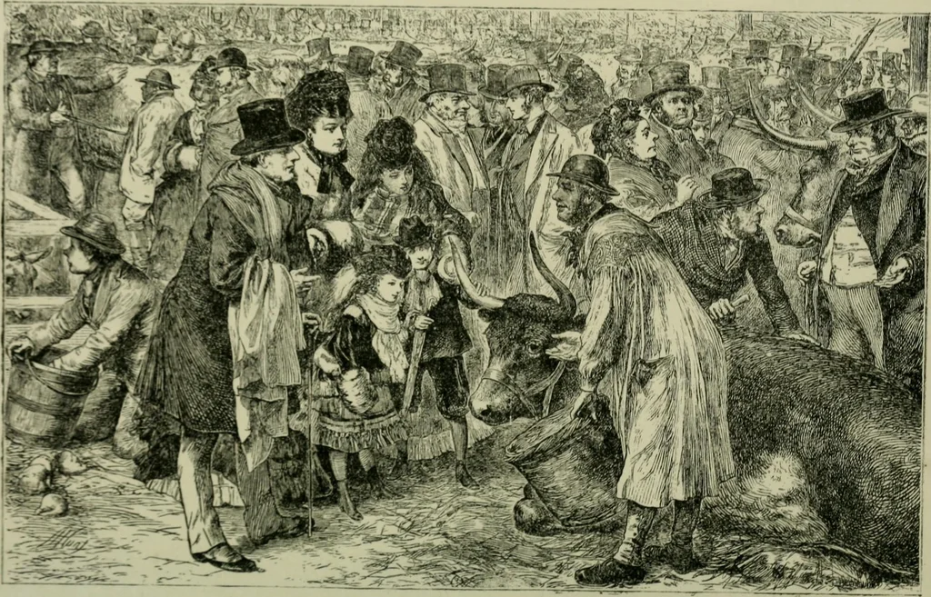An illustration from Dutch pictures, with some sketches in the Flemish manner; and pictures done with a quill, 1883, leaf 129