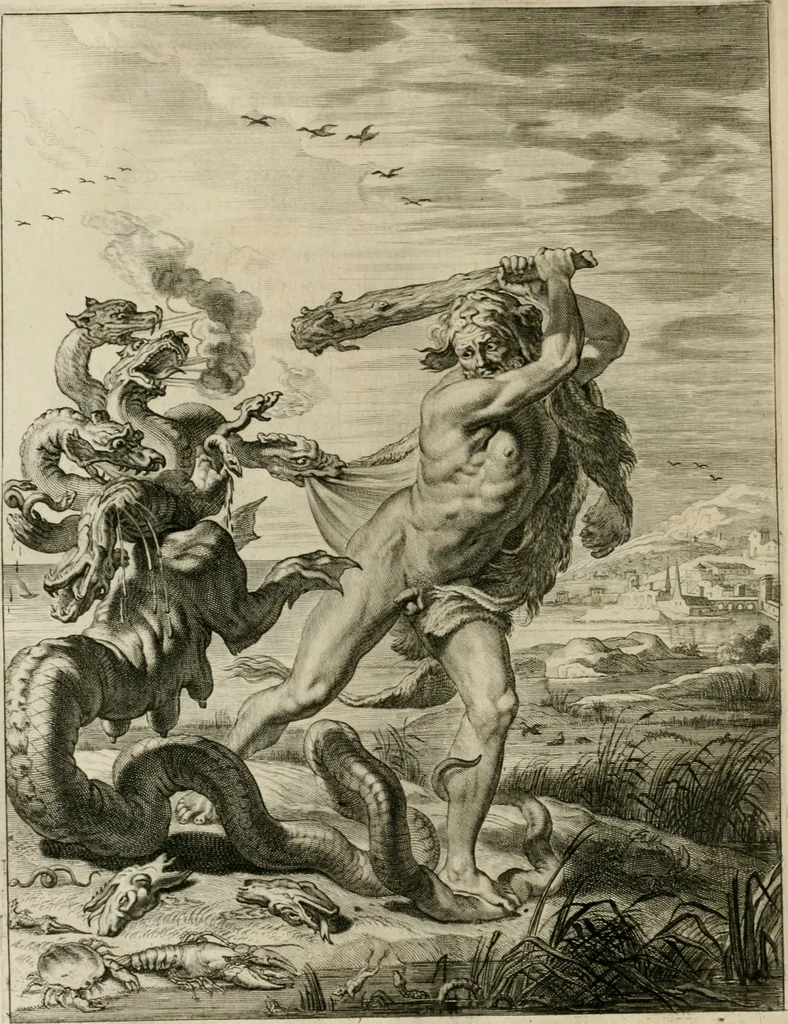 An illustration from Tableaux du temple des muses : tirez du cabinet de feu Mr. Fauereau, conseiller du roy en sa Cour des aydes, & grauez en tailles-douces par les meilleurs maistres de son temps, pour representer les vertus & les vices, sur les plus illustres fables de l'antiquité, 1655, leaf 249