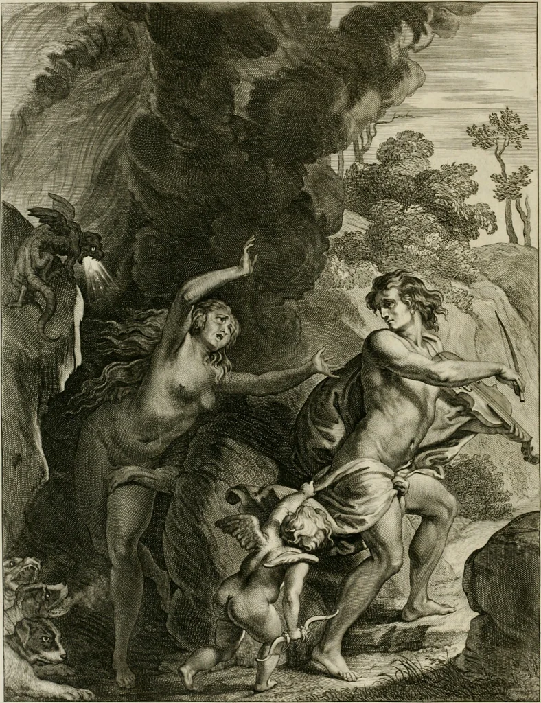 An illustration from Tableaux du temple des muses : tirez du cabinet de feu Mr. Fauereau, conseiller du roy en sa Cour des aydes, & grauez en tailles-douces par les meilleurs maistres de son temps, pour representer les vertus & les vices, sur les plus illustres fables de l'antiquité, 1655, leaf 539