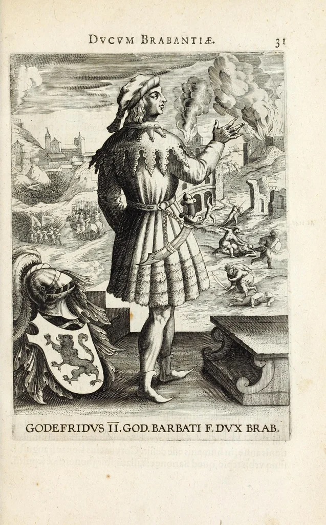 An illustration from Dvcvm Brabantiae chronica, 1600, leaf 55