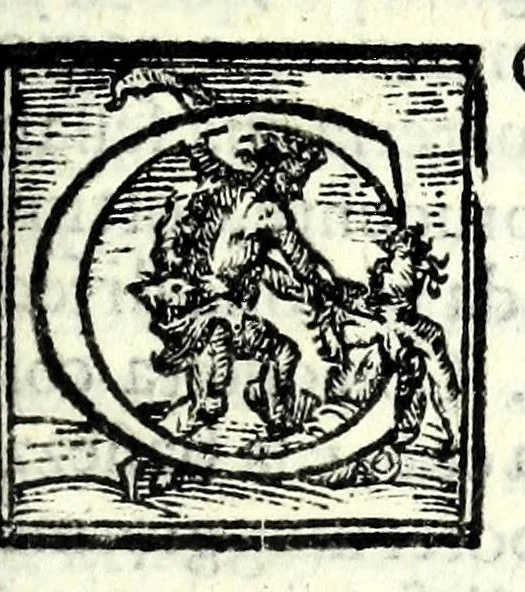 An illustration from Dve commedie del cavalier Lionardo Salviati : Il Granchio, e La Spina : e vn dialogo dell'amicizia del medesimo autore, 1606, leaf 231