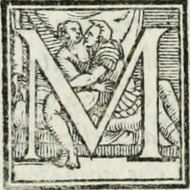 An illustration from Dve dialoghi di m. Iacomo de' Lanteri da Paratico, bresciano : ne i qvali s'introdvce messer Girolamo Catanio nouarese, & messer Francesco Treuisi ingegnero veronese, con un giouene bresciano, à ragionare del modo di disegnare le piante delle fortezze secondo Euclide : et del modo di comporre i modelli, & torre in disegno le piante delle città, 1557, leaf 53