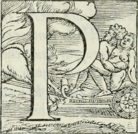 An illustration from Dve dialoghi di m. Iacomo de' Lanteri da Paratico, bresciano : ne i qvali s'introdvce messer Girolamo Catanio nouarese, & messer Francesco Treuisi ingegnero veronese, con un giouene bresciano, à ragionare del modo di disegnare le piante delle fortezze secondo Euclide : et del modo di comporre i modelli, & torre in disegno le piante delle città, 1557, leaf 55