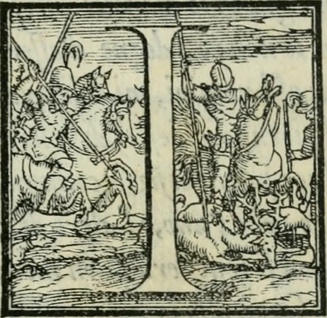 An illustration from Dve lezzioni di M. Benedetto Varchi : nella prima delle qvali si dichiara vn sonetto di M. Michelagnolo Buonarroti : nella seconda si disputa quale sia piu nobile arte la scultura, o la pittura, con vna lettera d'esso Michelagnolo & piu altri eccellentiss. pittori et scultori sopra la quistione sopradetta, 1549, leaf 6