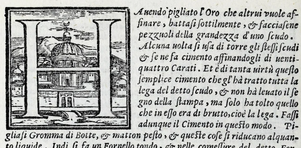 An illustration from Dve trattati : vno intorno alle otto principali arti dell'oreficeria. L'altro in materia dell'arte della scultura ; doue si veggono infiniti segreti nel la uorar le figure di marmo, & nel gettarle di bronzo, 1568, leaf 104