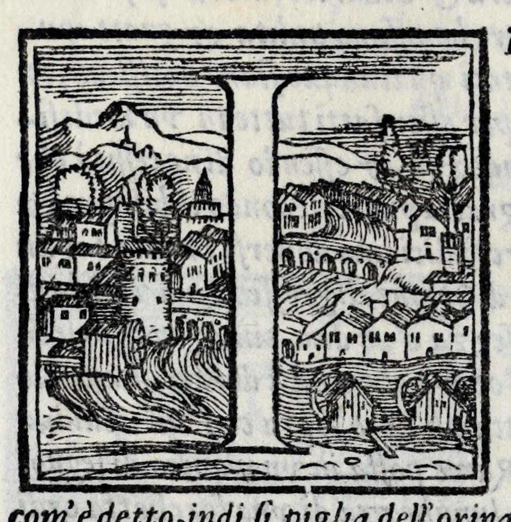 An illustration from Dve trattati : vno intorno alle otto principali arti dell'oreficeria. L'altro in materia dell'arte della scultura ; doue si veggono infiniti segreti nel la uorar le figure di marmo, & nel gettarle di bronzo, 1568, leaf 96
