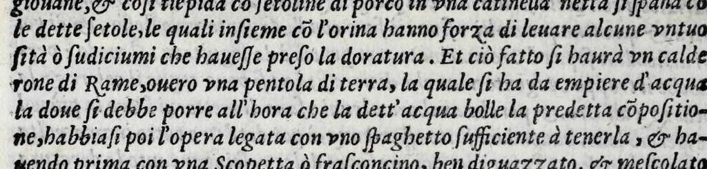 An illustration from Dve trattati : vno intorno alle otto principali arti dell'oreficeria. L'altro in materia dell'arte della scultura ; doue si veggono infiniti segreti nel la uorar le figure di marmo, & nel gettarle di bronzo, 1568, leaf 96