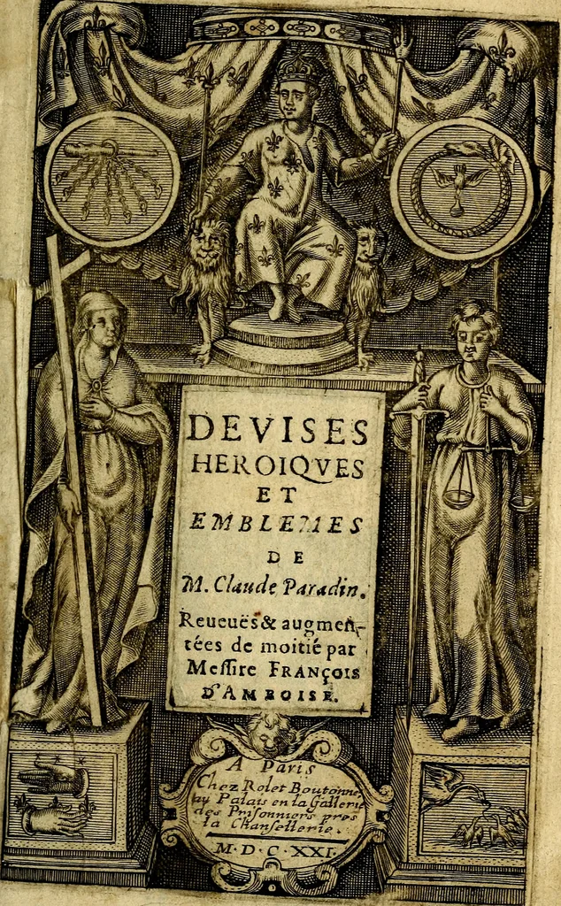 An illustration from Dévises héroiqves et emblèmes, 1622, leaf 4
