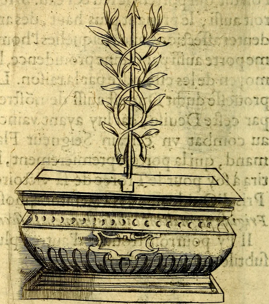 An illustration from Dévises héroiqves et emblèmes, 1622, leaf 75