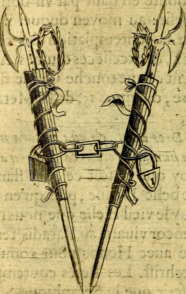 An illustration from Dévises héroiqves et emblèmes, 1622, leaf 91