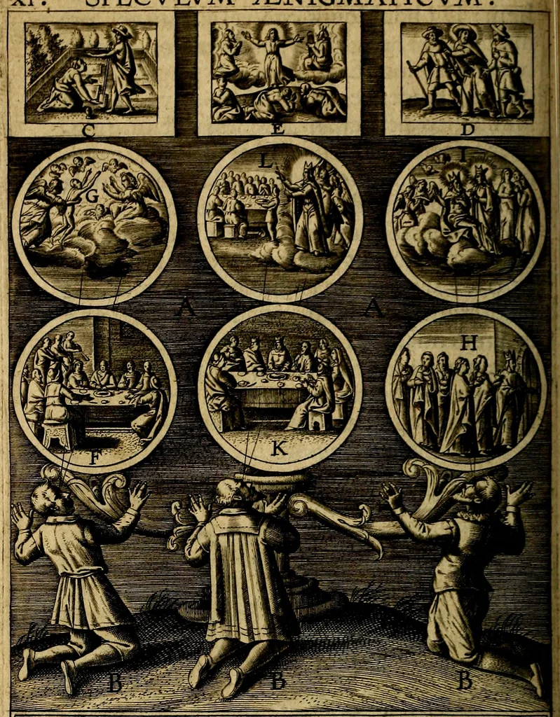 An illustration from Dvodecim specvla Devm aliqvando videre desideranti concinnata, 1610, leaf 163
