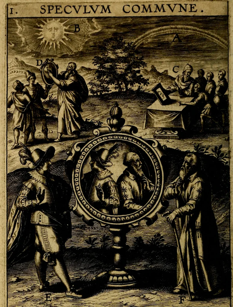 An illustration from Dvodecim specvla Devm aliqvando videre desideranti concinnata, 1610, leaf 21
