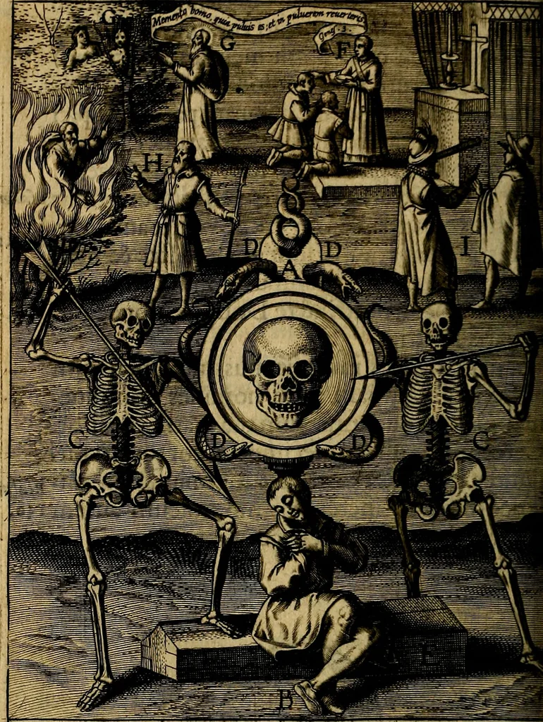 An illustration from Dvodecim specvla Devm aliqvando videre desideranti concinnata, 1610, leaf 89