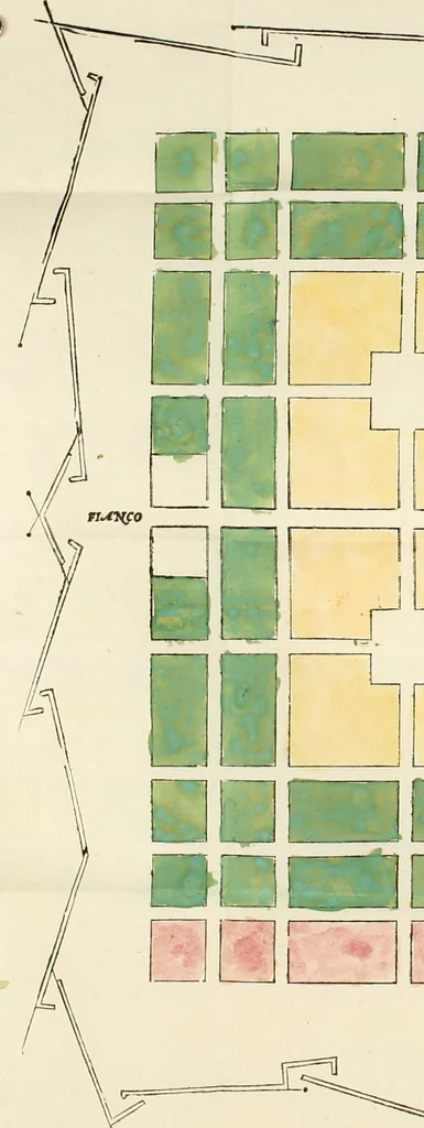 An illustration from Dvo libri di m. Giacomo Lanteri di Paratico da Brescia : del modo di fare le fortificationi de terra intorno alle città, & alle castella per fortificarle : et di fare cosi i forti in campagna per gli alloggiamenti de gli esserciti : come anco per andar sotto ad una terra, & di fare i ripari nella batterie, 1559, leaf 5