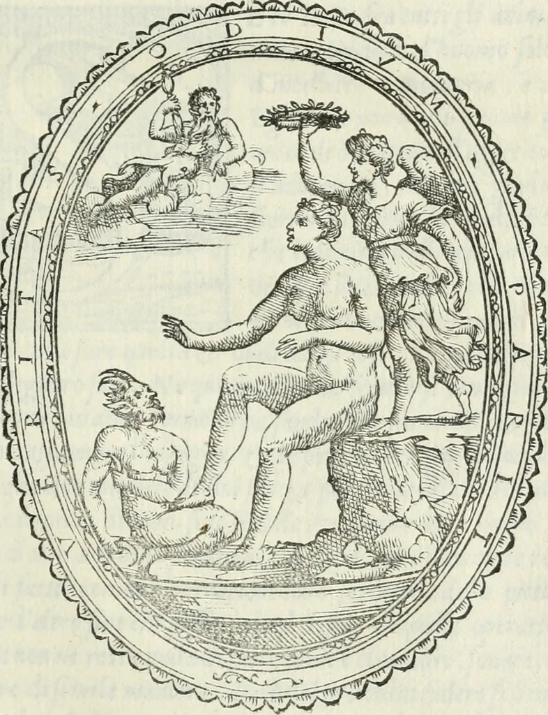 An illustration from Dvo libri di m. Giacomo Lanteri di Paratico da Brescia : del modo di fare le fortificationi de terra intorno alle città, & alle castella per fortificarle : et di fare cosi i forti in campagna per gli alloggiamenti de gli esserciti : come anco per andar sotto ad una terra, & di fare i ripari nella batterie, 1559, leaf 98