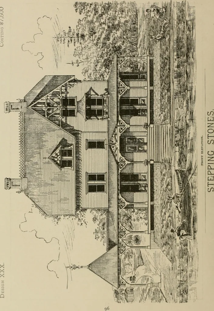 An illustration from Dwelling for village and country, with general descriptions and detailed estimates, 1885, leaf 101
