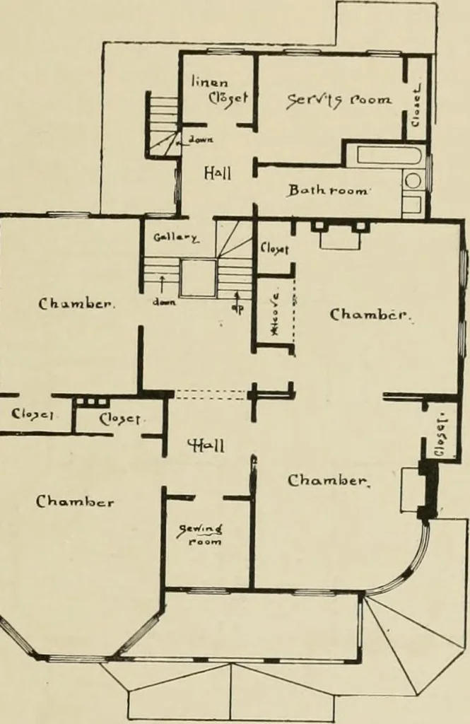 An illustration from Dwelling for village and country, with general descriptions and detailed estimates, 1885, leaf 110
