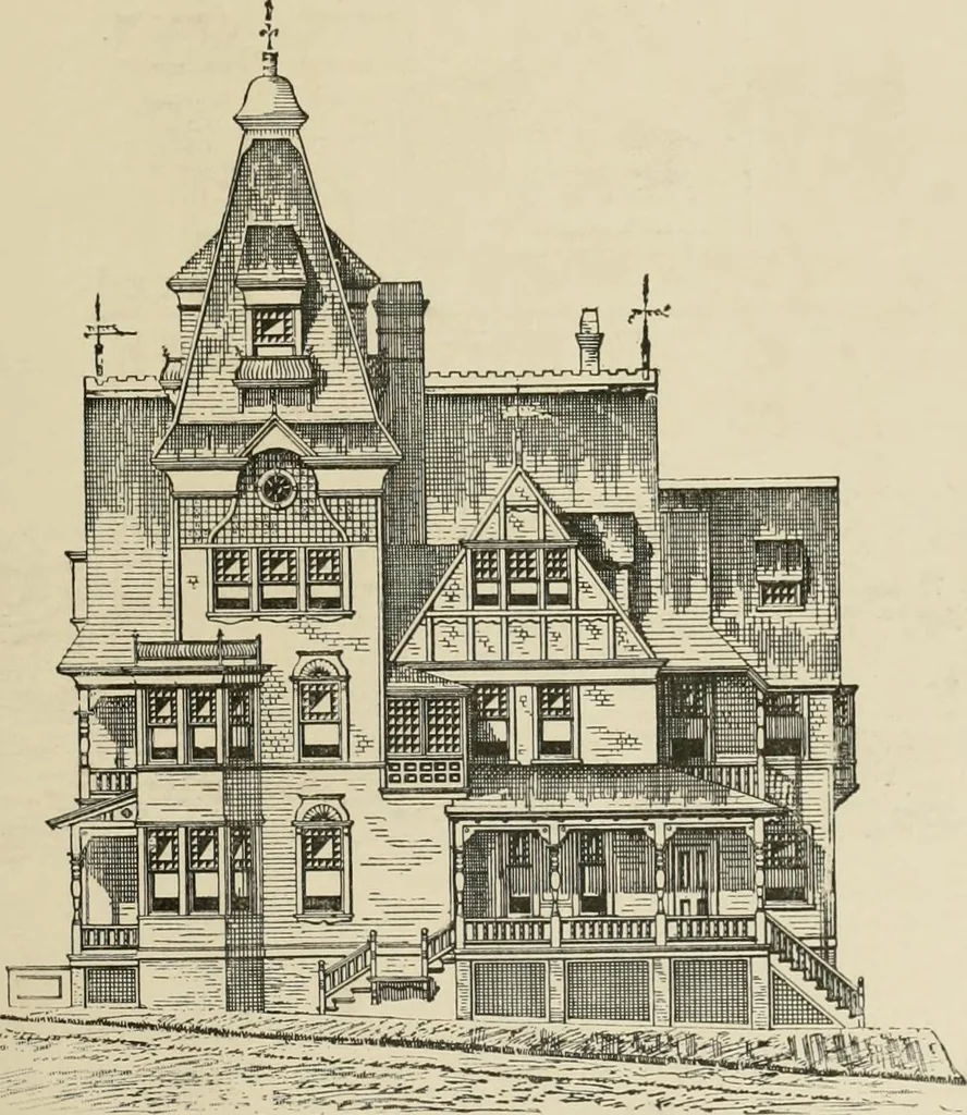 An illustration from Dwelling for village and country, with general descriptions and detailed estimates, 1885, leaf 112
