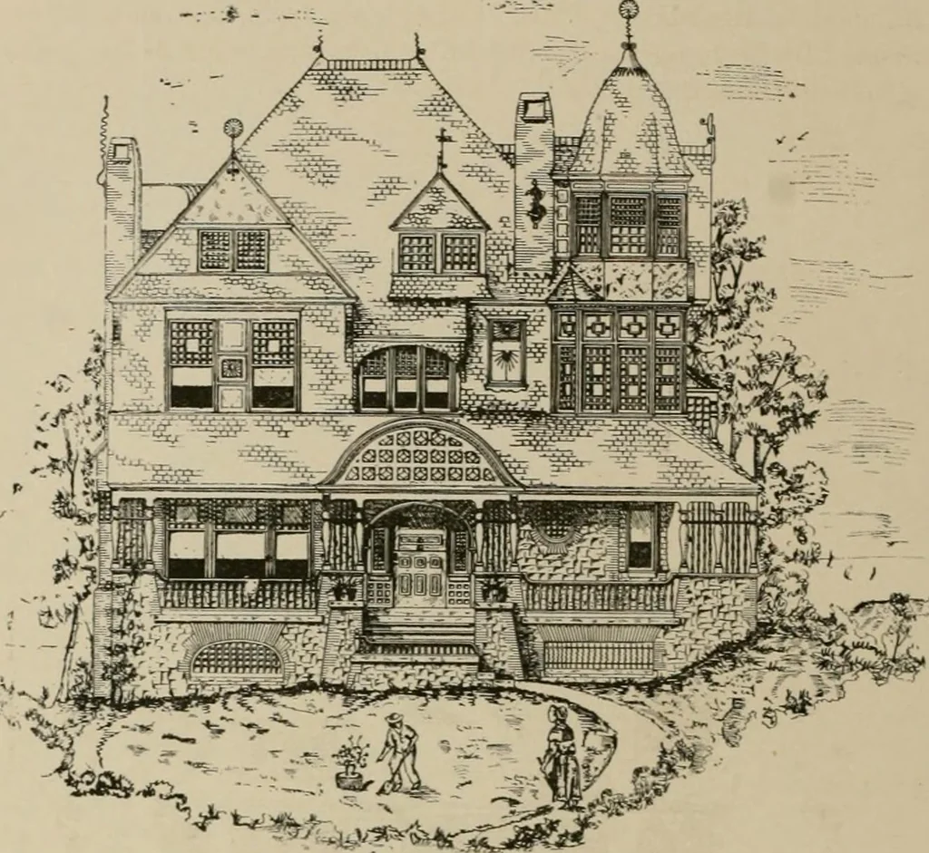 An illustration from Dwelling for village and country, with general descriptions and detailed estimates, 1885, leaf 115