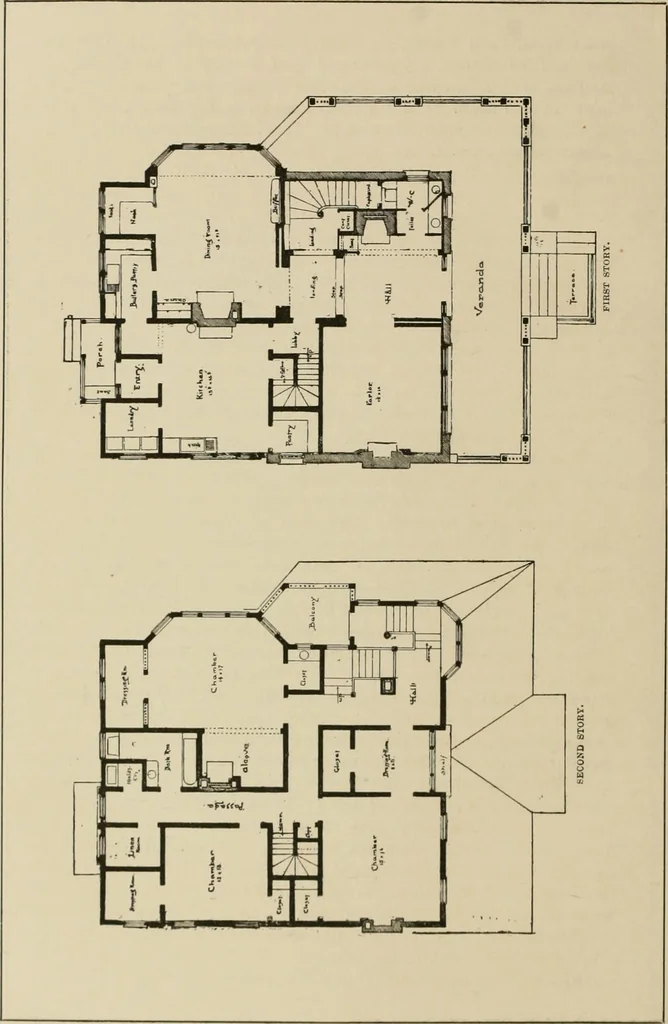An illustration from Dwelling for village and country, with general descriptions and detailed estimates, 1885, leaf 117