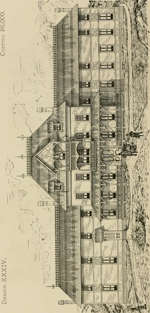 An illustration from Dwelling for village and country, with general descriptions and detailed estimates, 1885, leaf 119