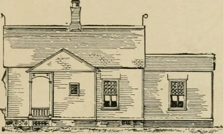 An illustration from Dwelling for village and country, with general descriptions and detailed estimates, 1885, leaf 14