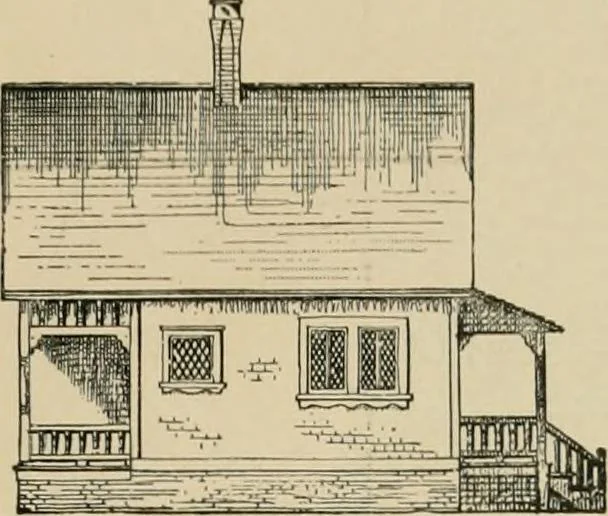 An illustration from Dwelling for village and country, with general descriptions and detailed estimates, 1885, leaf 16