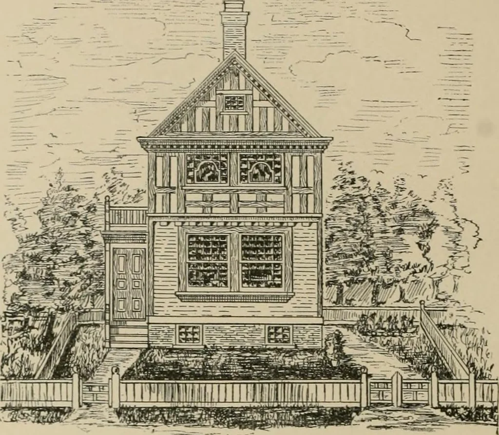 An illustration from Dwelling for village and country, with general descriptions and detailed estimates, 1885, leaf 19