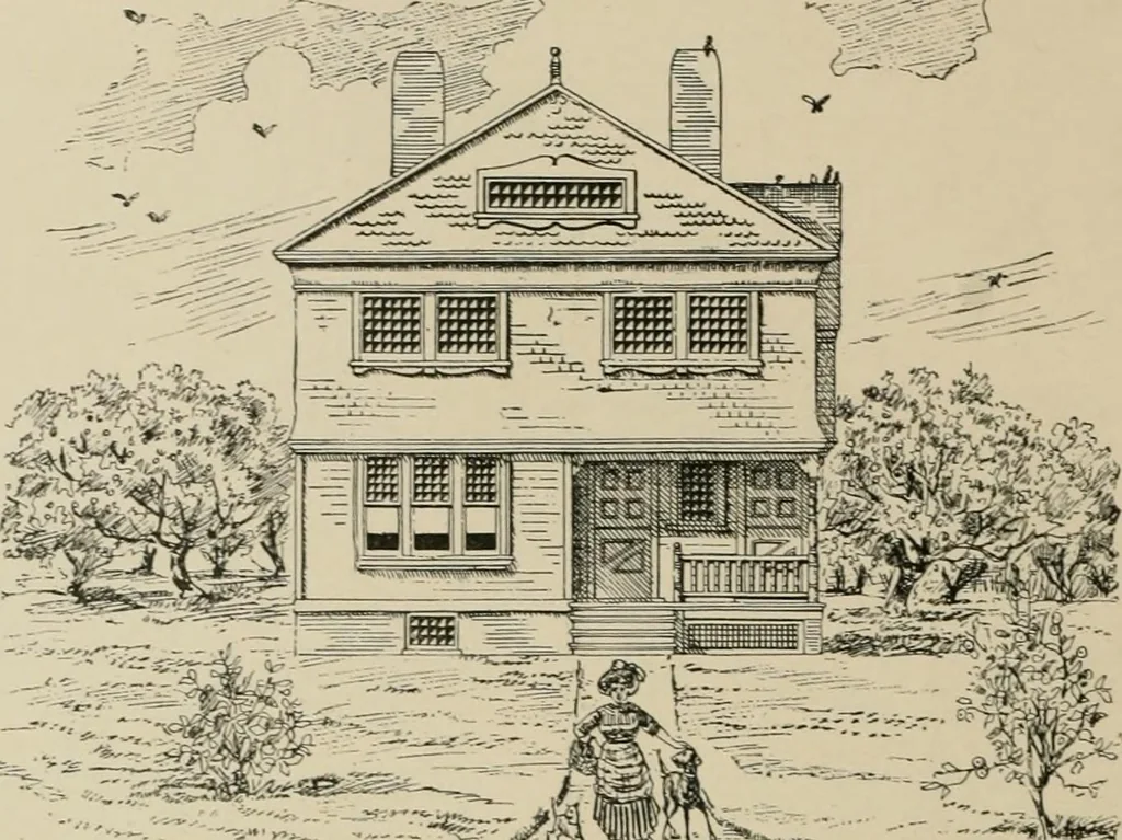 An illustration from Dwelling for village and country, with general descriptions and detailed estimates, 1885, leaf 29