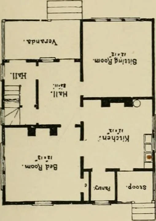 An illustration from Dwelling for village and country, with general descriptions and detailed estimates, 1885, leaf 30