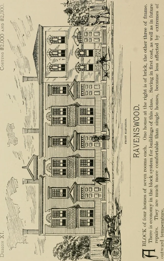 An illustration from Dwelling for village and country, with general descriptions and detailed estimates, 1885, leaf 33