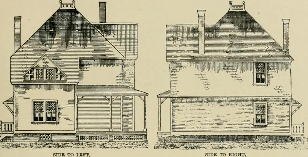 An illustration from Dwelling for village and country, with general descriptions and detailed estimates, 1885, leaf 38
