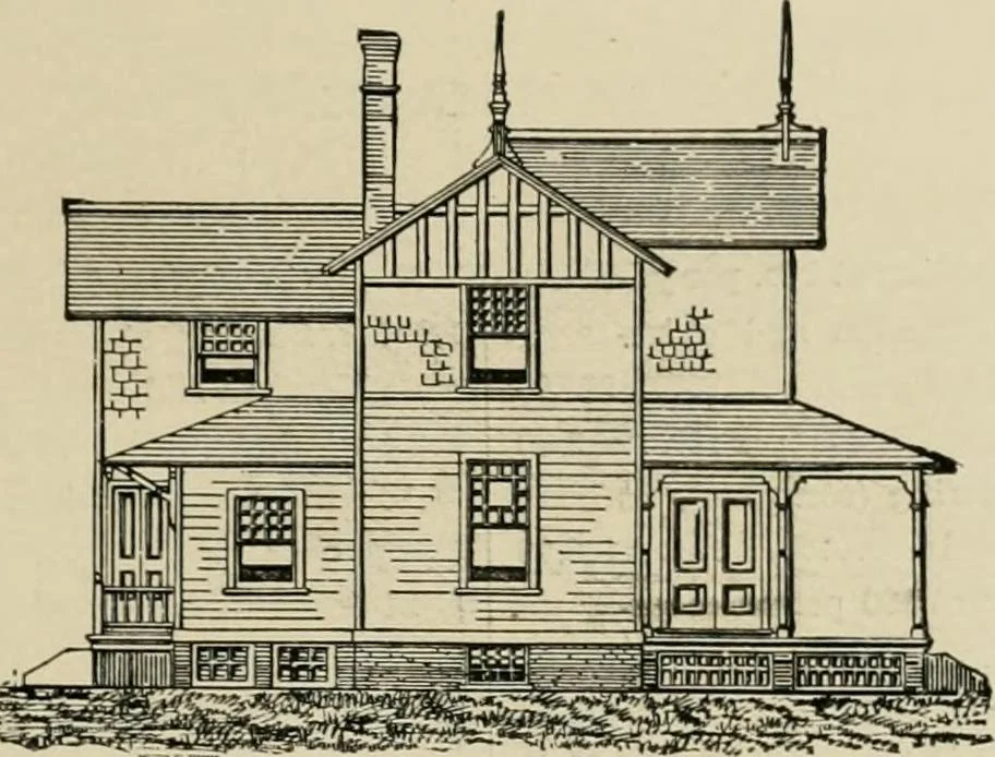 An illustration from Dwelling for village and country, with general descriptions and detailed estimates, 1885, leaf 40